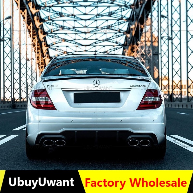 Jual For w204 mercedes benz Spoiler ABS Material Car Rear Wing Spoiler ...