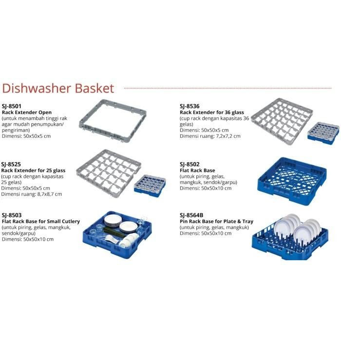 Jual Getra Sj-8502 Dishwasher Basket ( Flat Rack Base ) Rak Piring ...