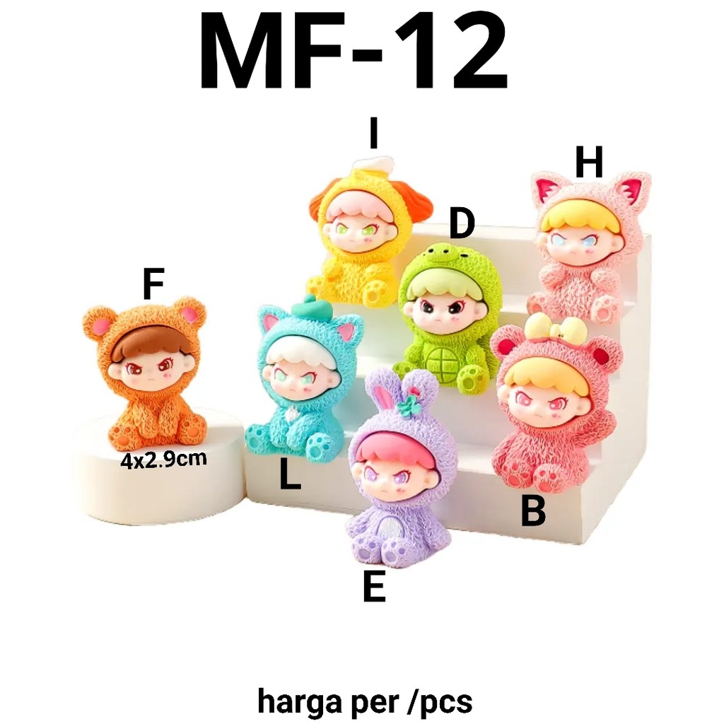 Jual MF-12 Resin clay 3d diy dimoo animal pastel timituu manik kalung ...