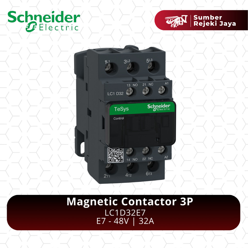 Schneider Kontaktor LC1D32E7 3P 32A 48VAC 48V | magnetic contactor | E7