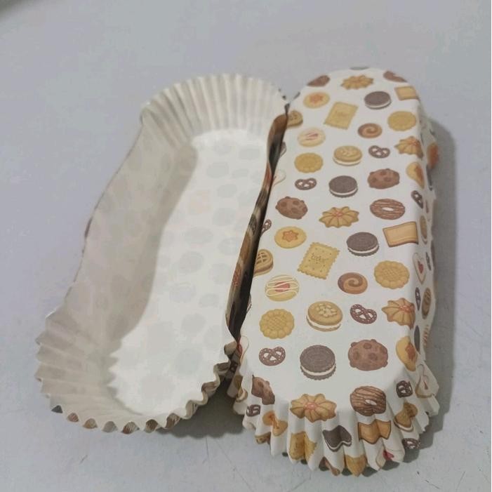 Jual Pilihan- Cup Roti Laminasi Oval Isi 200 Pcs ( Cookies) | Shopee ...