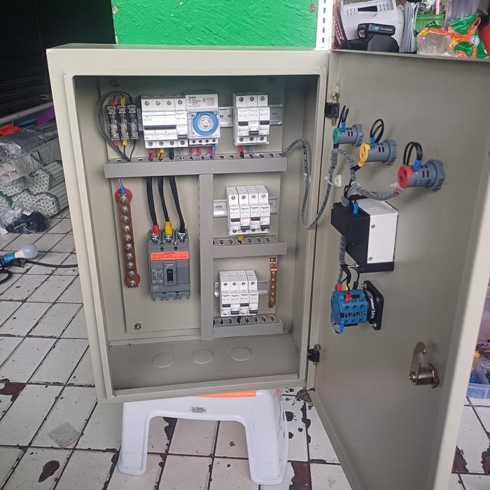 Jual TERBARU! Panel Listrik 3phass 100A Panel Listrik 3phass Timer ...