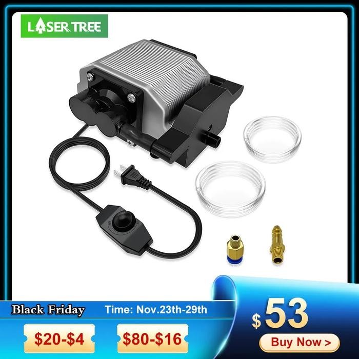 Jual LASER TREE Air Assist Pump 30L/Min Air Compressor Adjustable Speed ...