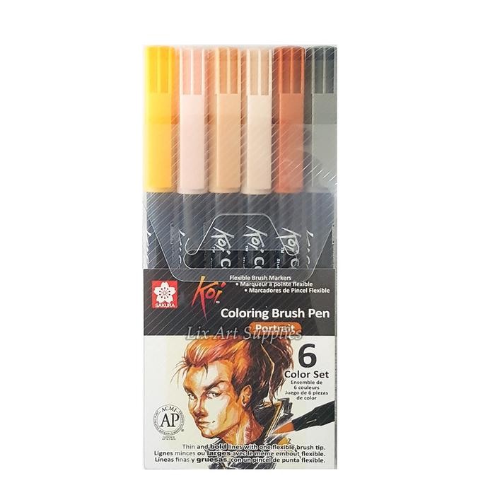 Jual sakura koi coloring brush pen set 6 - portrait color kode 388 ...