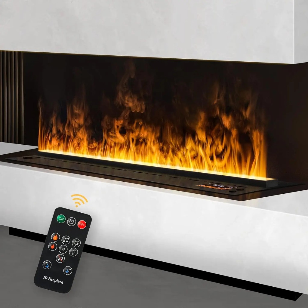 Jual Decorative led light steam fire place humidifier fire built-in ...