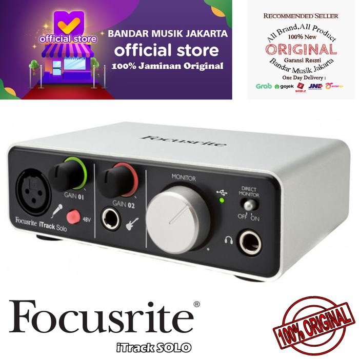 Jual Focusrite iTrack SOLO soundcard audio interface | Shopee Indonesia