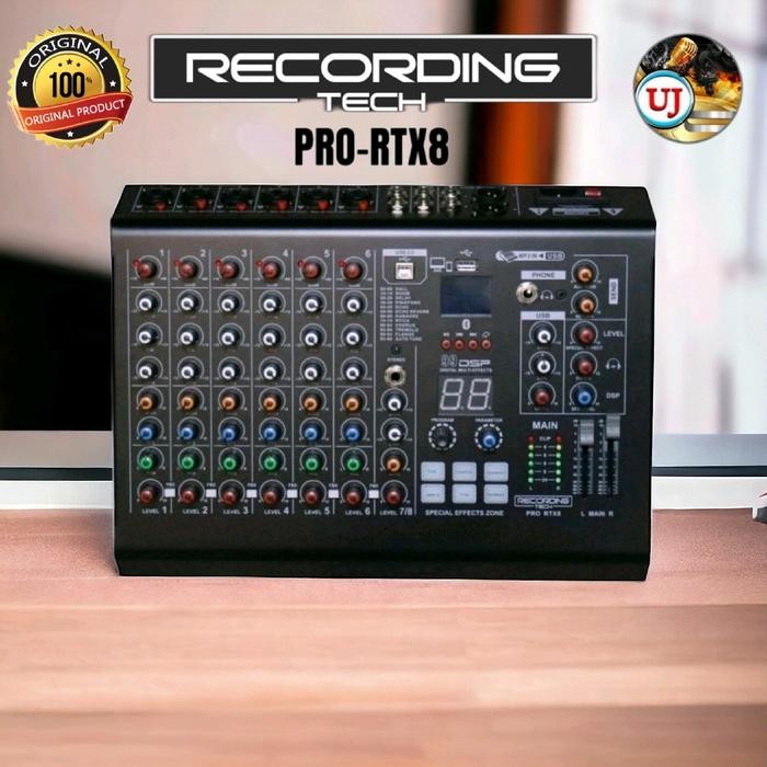 Jual Recording Tech PRO RTX8 Professional Audio Mixer 8 Channel PRO ...