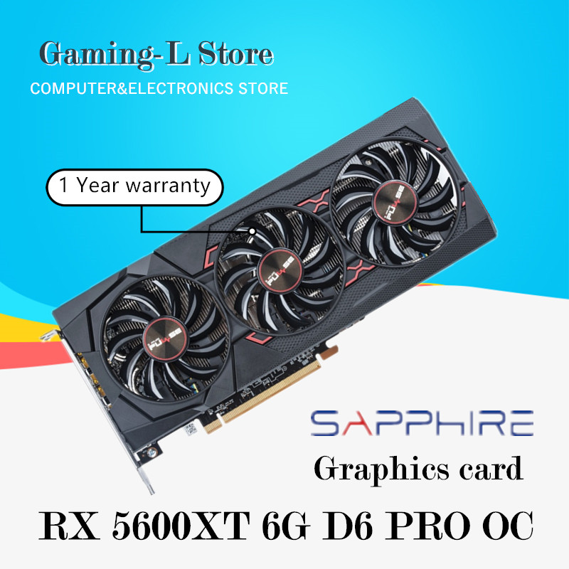 Jual SAPPHIRE RX 5600XT 6G D6 PRO OC GAMING Video Cards Radeon RX 5600 ...