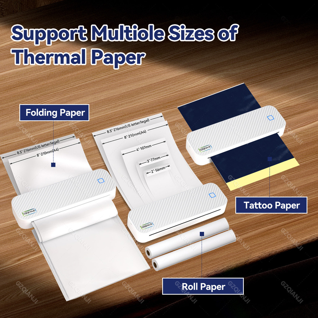 Jual Portable A4 Thermal Printer Bluetooth PDF Excel Word Document ...
