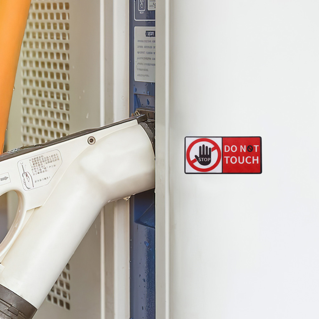 Jual 4 Sheet Don't Touch Sticker Stickers Not Sign Warning Vinyl Danger ...