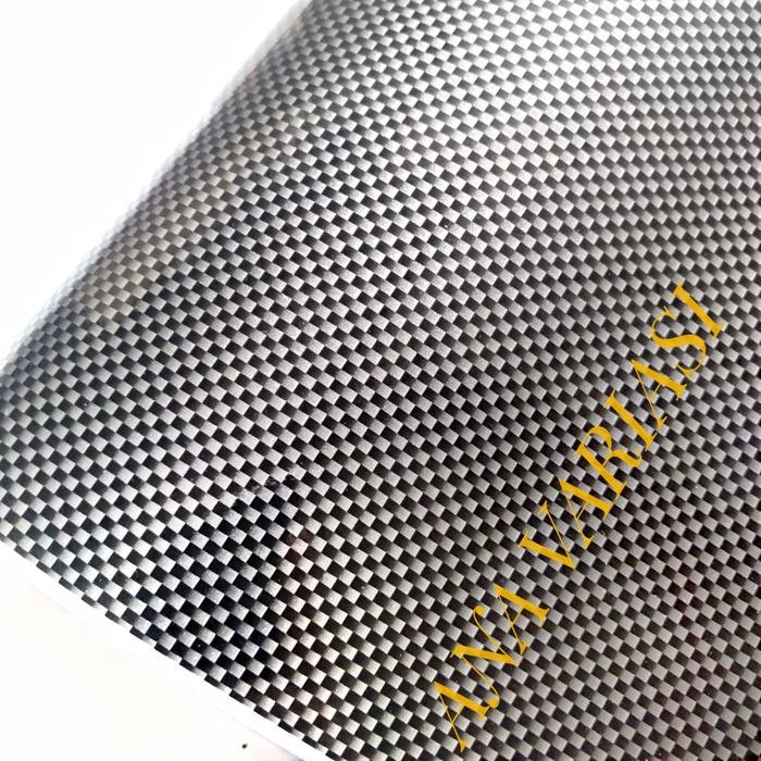 Jual sticker scotlite carbon silver hitam motif kotak kode 277 | Shopee ...