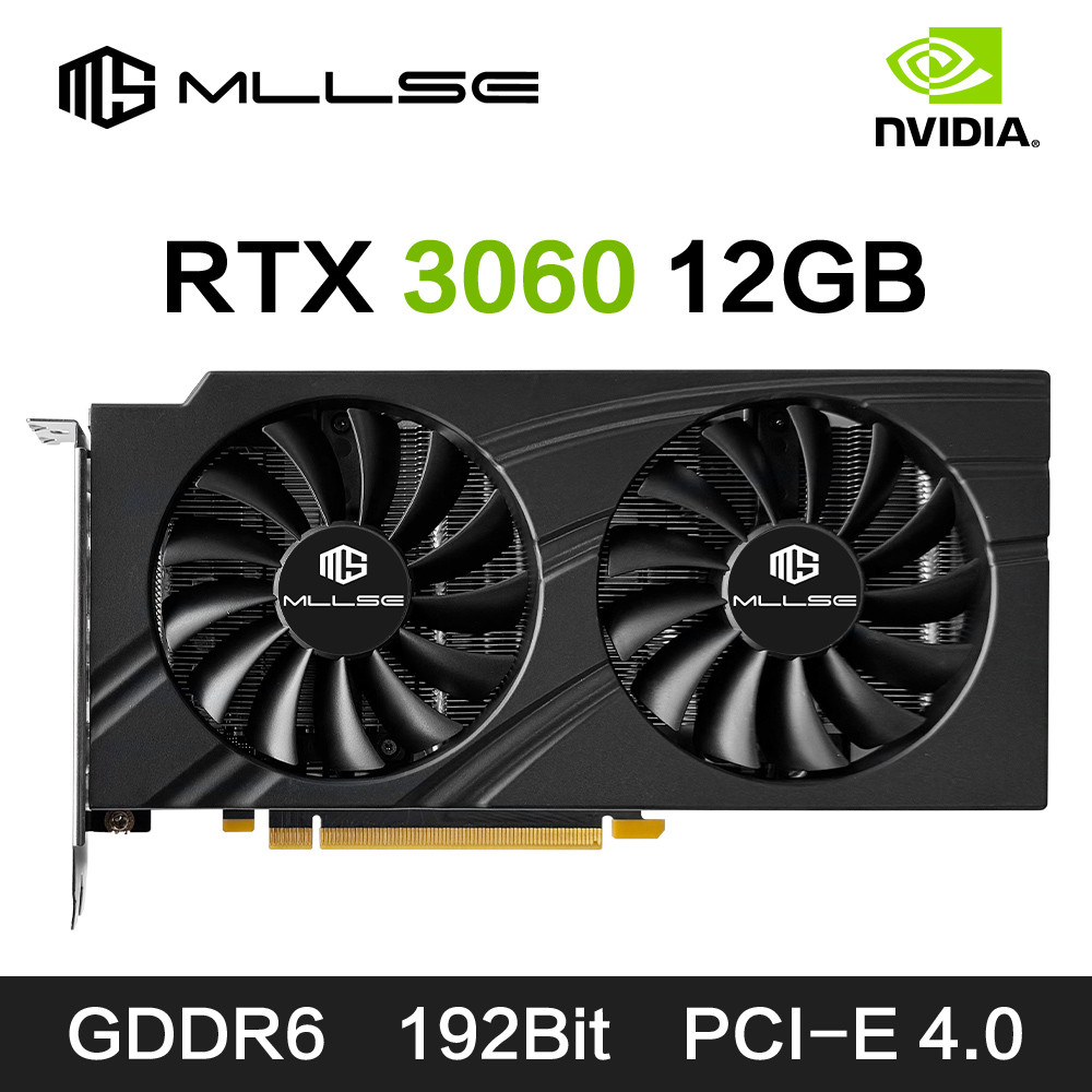 Jual MLLSE RTX 3060 12GB Graphics Card GDDR6 192Bit PCI Express 4.0 16 ...