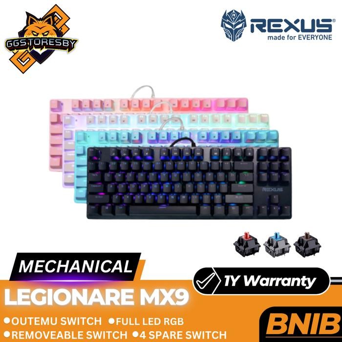 Jual Best Seller Rexus Legionare Mx9 Tkl Rgb Gaming Keyboard | Shopee ...