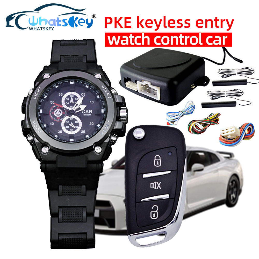 Jual Car Smart Keyless Entry Start System Can Watch Remote Alarm ...