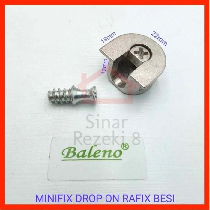 Jual Minifix Drop On Rafix Besi Baut Knock Down Skrup Sekrup Casing ...