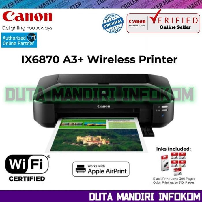 Jual MASRI Canon Pixma Ix6870 - A3 Advanced Wireless Lan Borderless ...