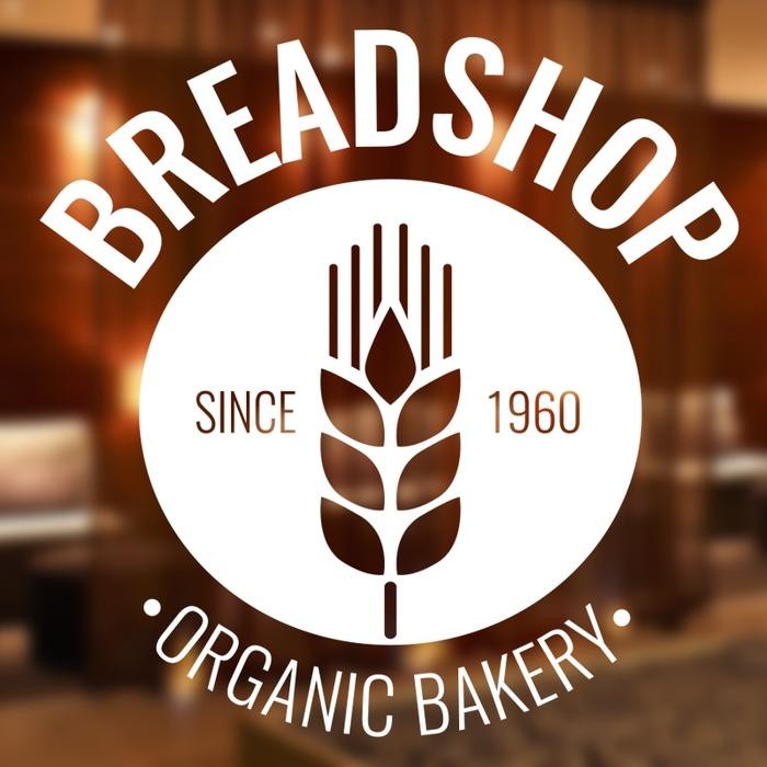 Jual Sticker Custom Teks Logo Toko Roti Bakery 9 Model Stiker Kaca ...