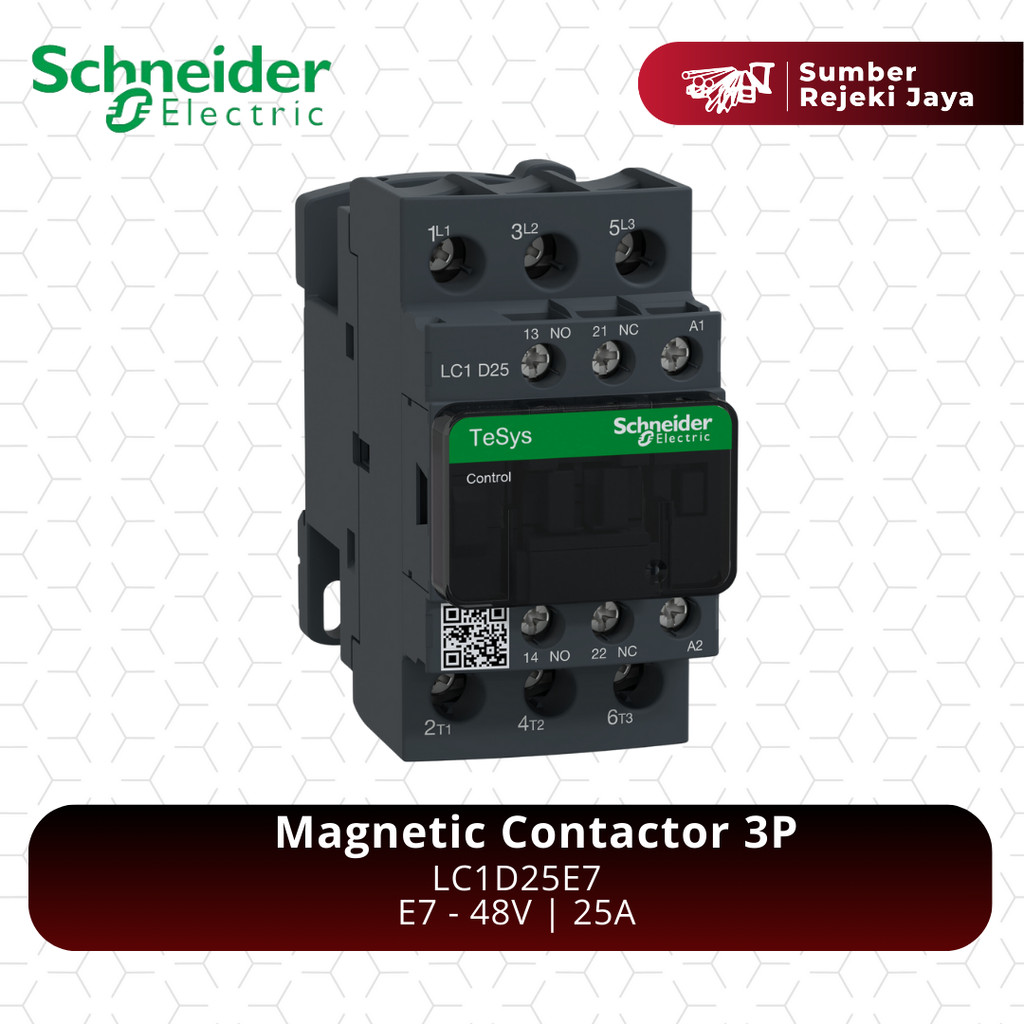Schneider Kontaktor LC1D25E7 3P 25A 48VAC 48V | magnetic contactor | E7