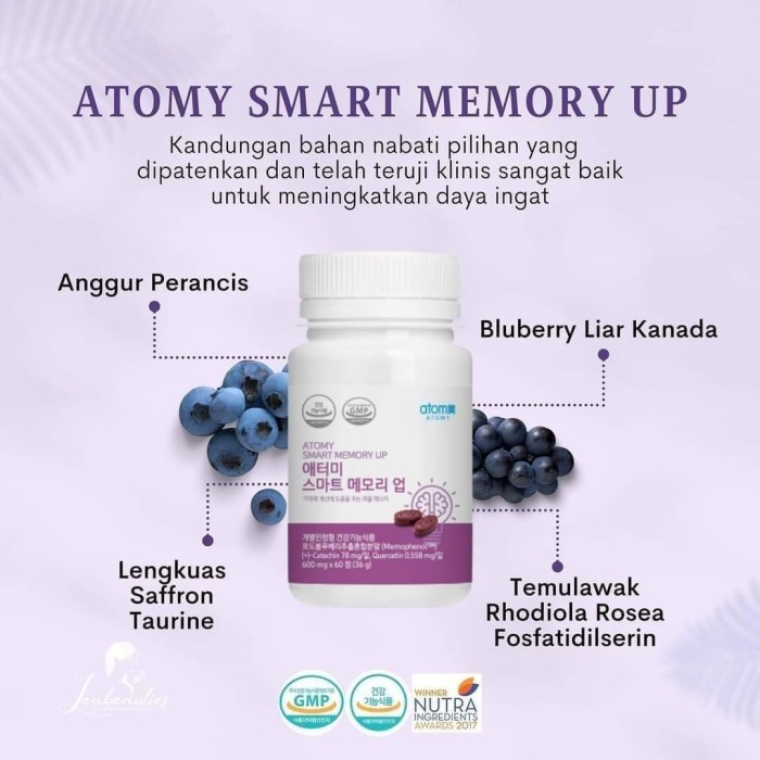 Jual ATOMY SMART MEMORY UP KOREA Vitamin daya ingat | Shopee Indonesia