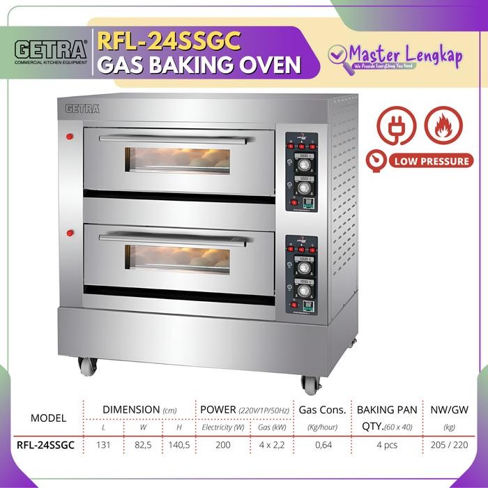 Jual GETRA GAS BAKING OVEN RFL-24SSGC / RFL24SSGC / RFL 24SSGC / RFL24 ...