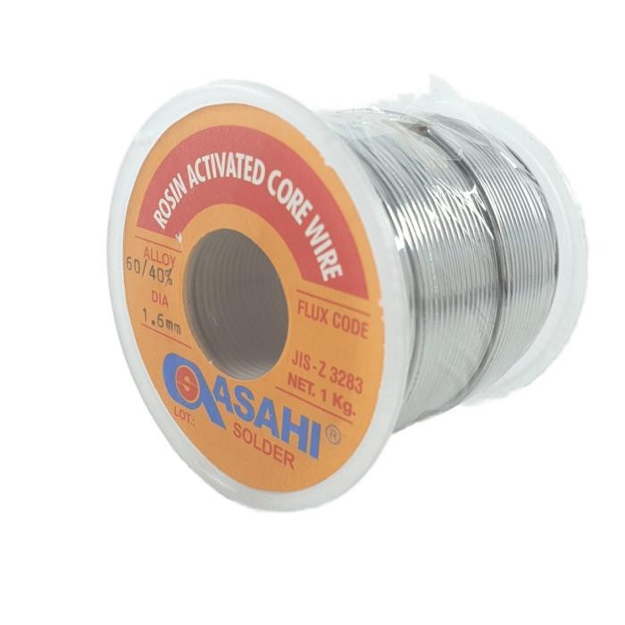 Jual Timah Solder Asahi 1.6mm 1kg Timah Roll Gulung 1.6 mm 1 kg Grade ...