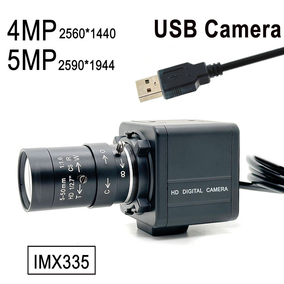 Jual 5MP 4MP 30Fps High Speed UVC Industrial Metal Box USB Camera 5 ...