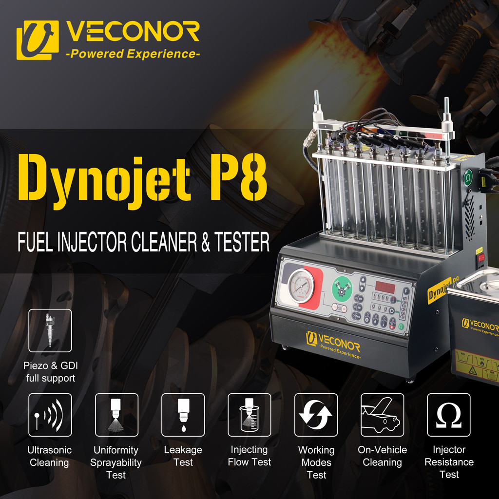Jual VECONOR 8-Cylinder GDI Piezo Fuel Injector Cleaning Dector Machine ...