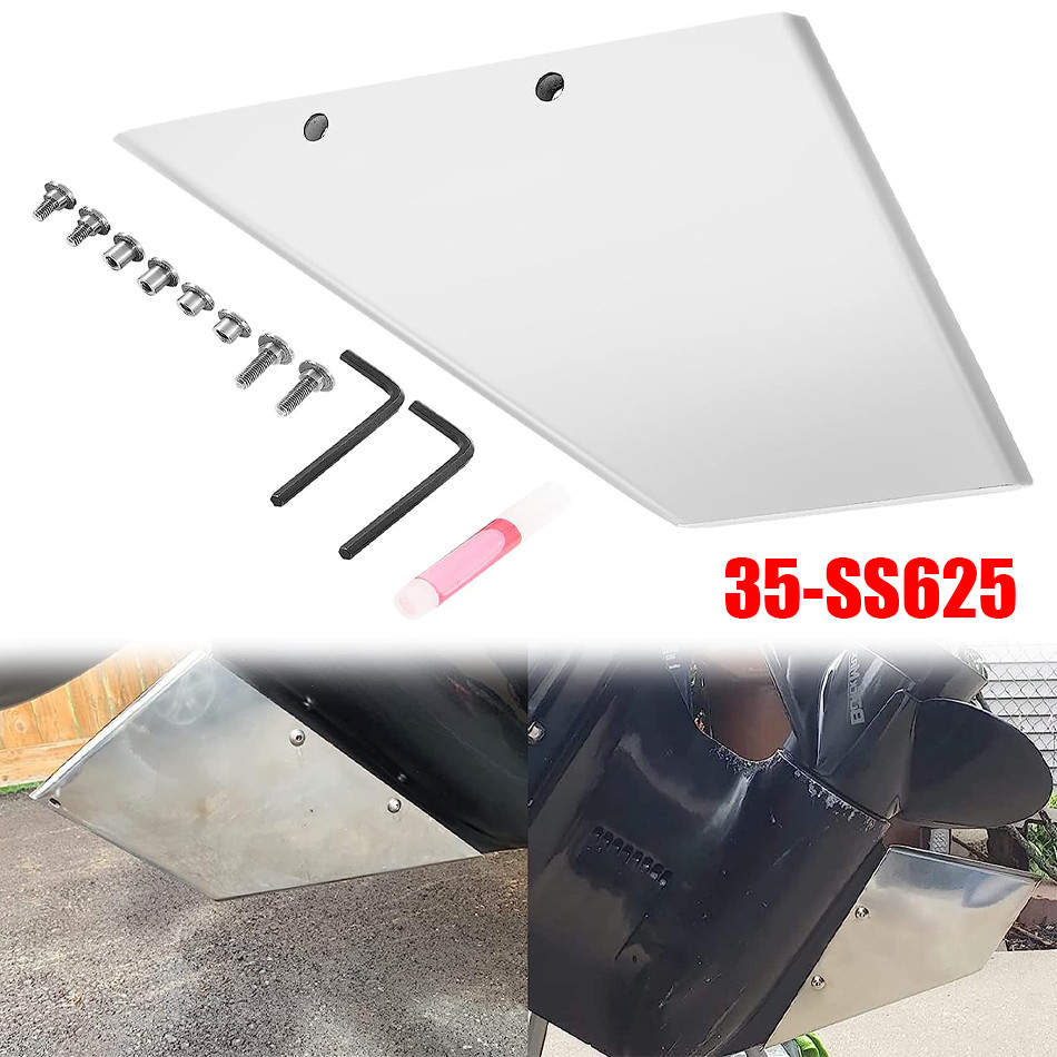 Protection De Skeg (Skeg Guard) Pour Moteurs Hors-bord - Modèle 35-SS625 - Acier Inox - Marque JAYZHOU - Garantie 1 An
