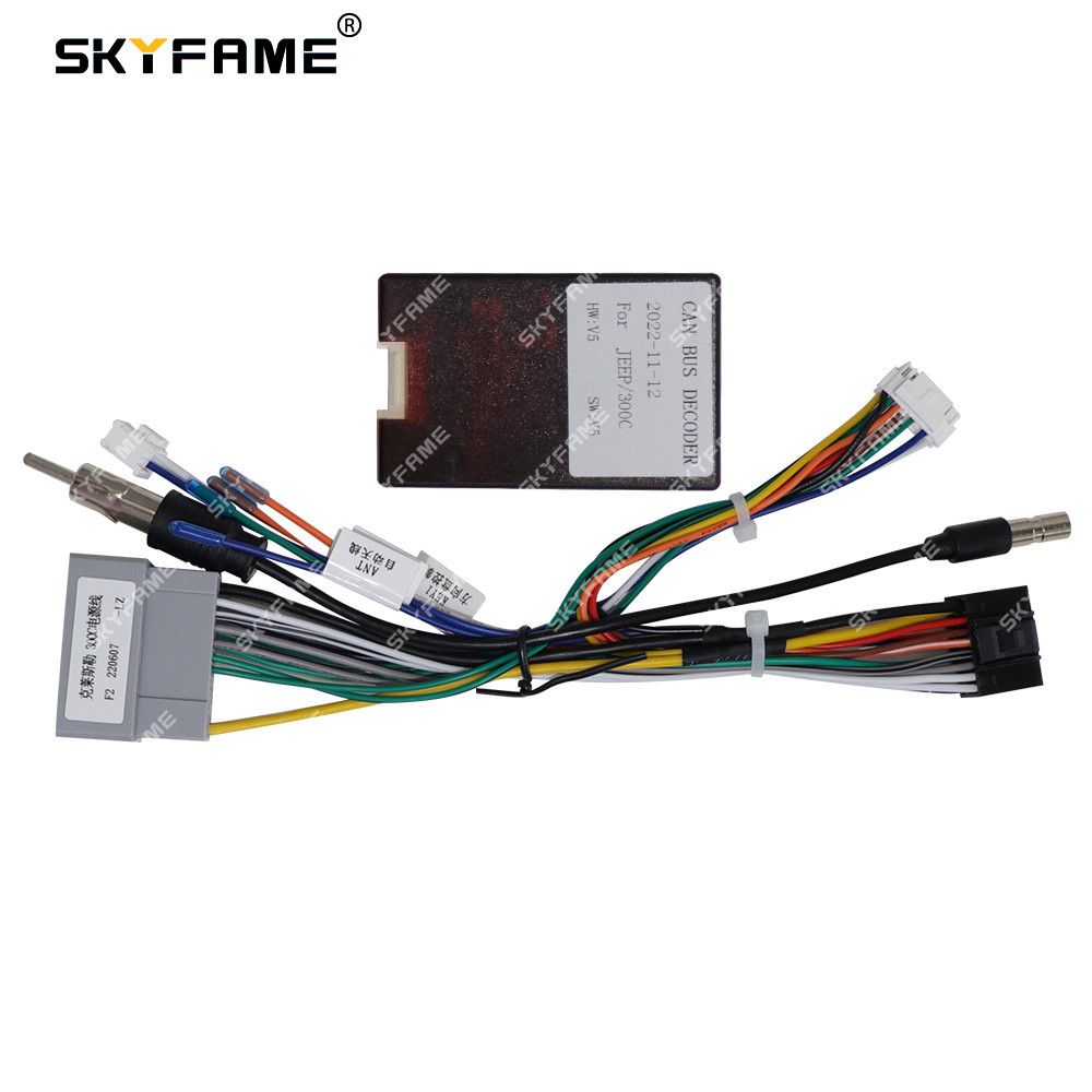 Jual Skyfame Car 16Pin Wiring Harness Adapter Canbus Box Decoder ...