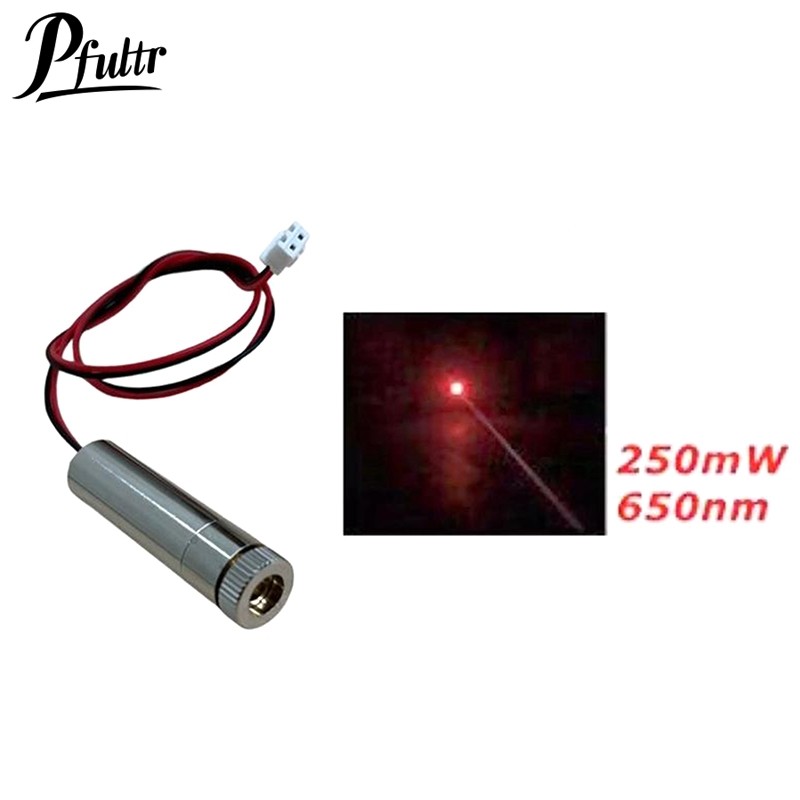 Jual Red Laser Dot Module 250mW 650nm High Power Laser With Focusing ...