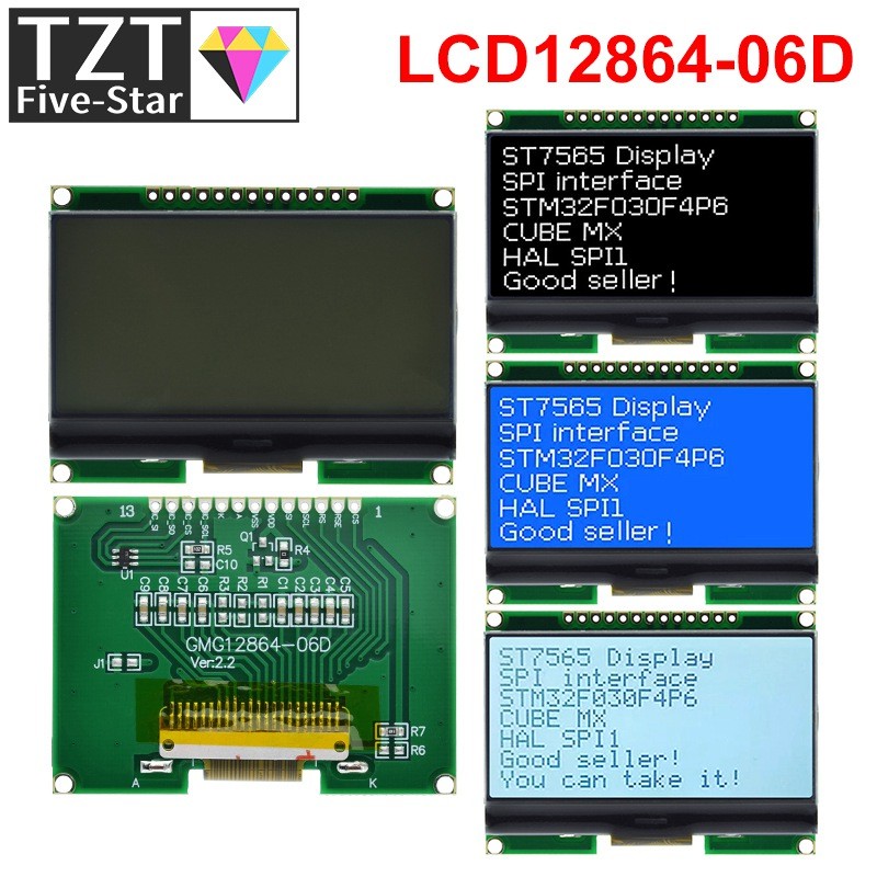 LCD12864-06D – 128x64 COG-Display Mit ST7565-Trei Produktbild-Vorschau 3