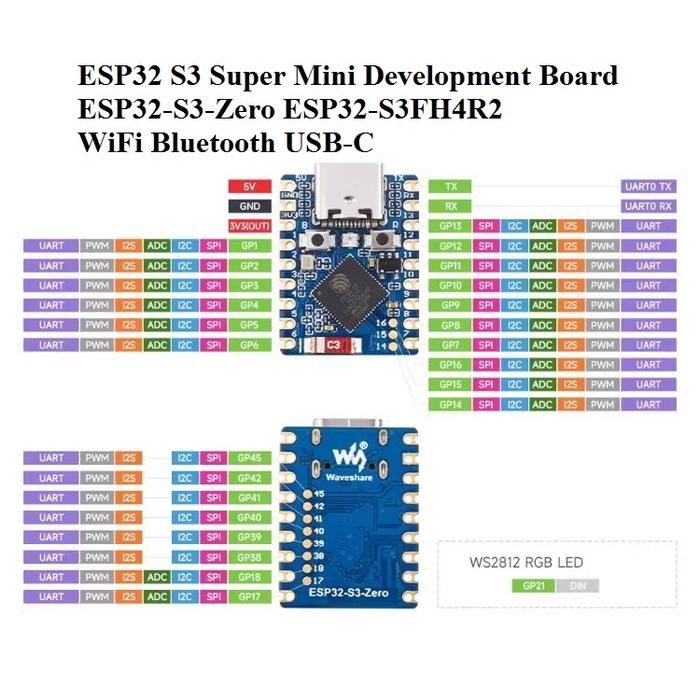 Jual Esp32 S3 Super Mini Rgb Led Development Board Esp32-S3-Zero Esp32 ...