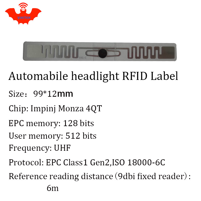 Jual RFID tag UHF sticker automobile headlight EPC 6C 915mhz868mhz860 ...