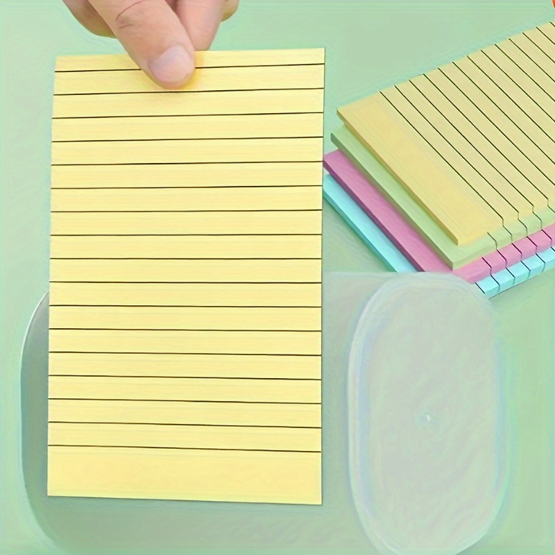 Jual 400 Pages Sticky Notes Set Portable Lined Adhesive Memo Pads for ...
