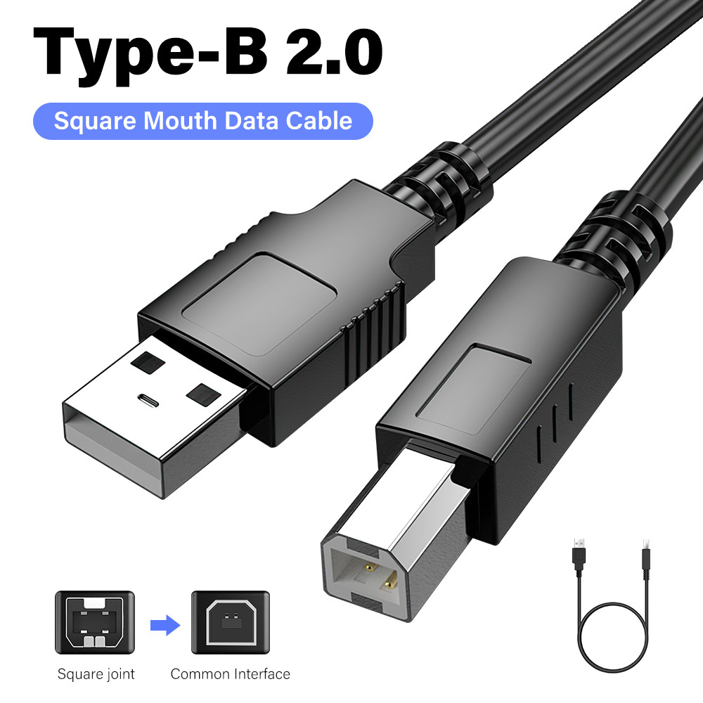Jual Usb B Cable Usb 2.0 Type A Male To B Male Scanner Printer Cable ...
