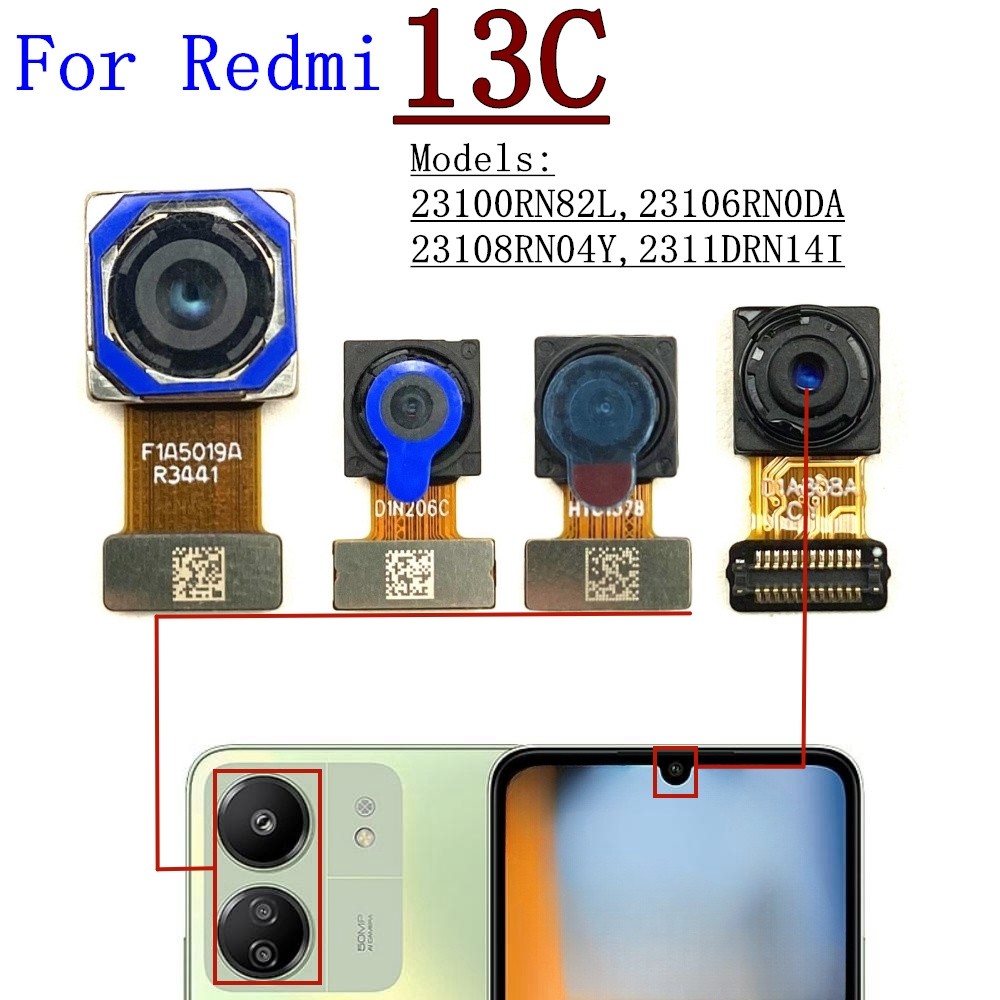 Jual Front Back Camera Module For Xiaomi Redmi 13C Backside Selfie ...