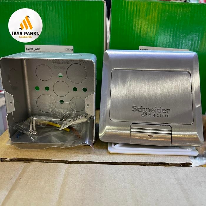 Jual STOP KONTAK LANTAI SCHNEIDER E227F_ABE 3PIN + 3PIN | Shopee Indonesia