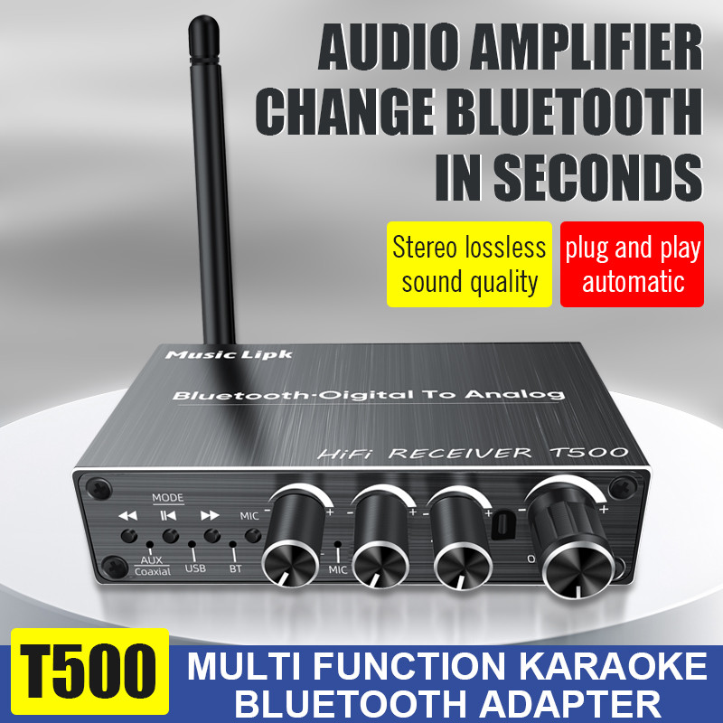 Bluetooth 5.4 AUX Car Adapter Wtih Mic 3.5MM USB U-Disk Stereo Wireless Audio Receiver Car Kit Handsfree Calls Navigation Music