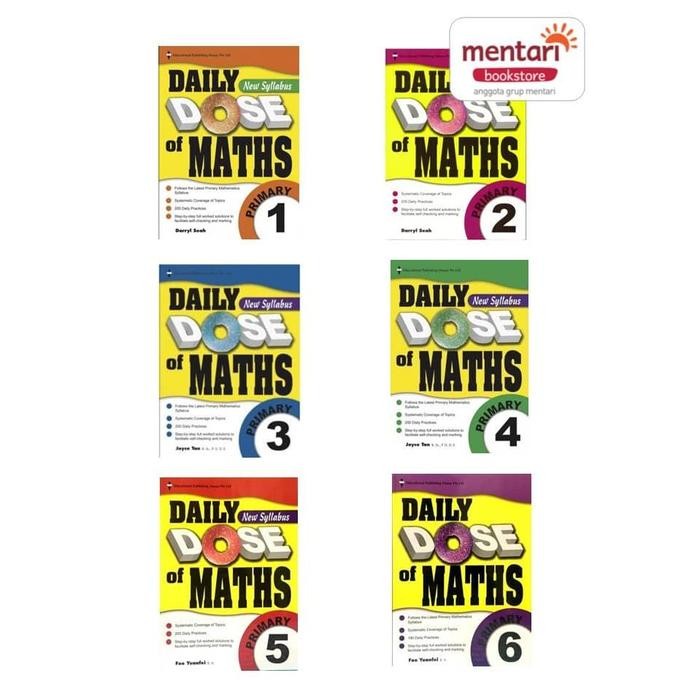 Jual Daily Dose Of Math Primary Buku Latihan Tambahan Maths Sd | Shopee ...