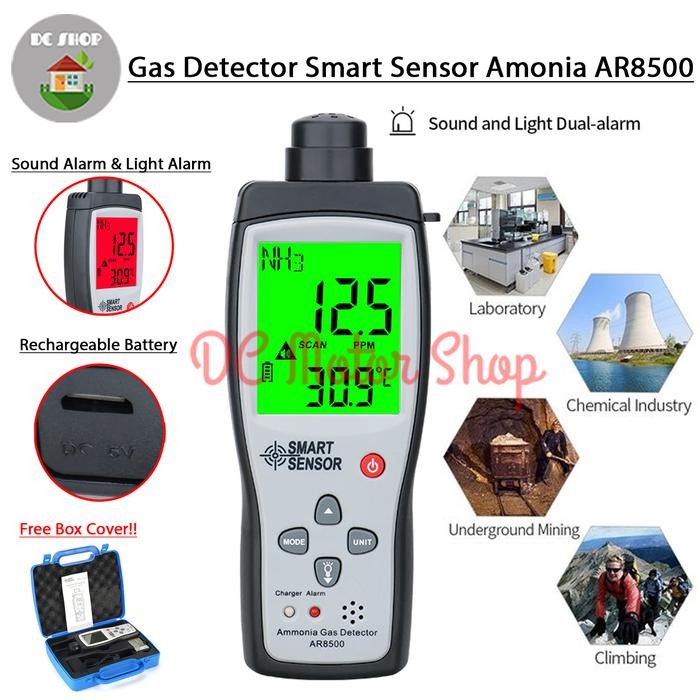 Jual Smart Sensor AR8500 Ammonia Monitor Gas Detector Alat Ukur Amonia ...