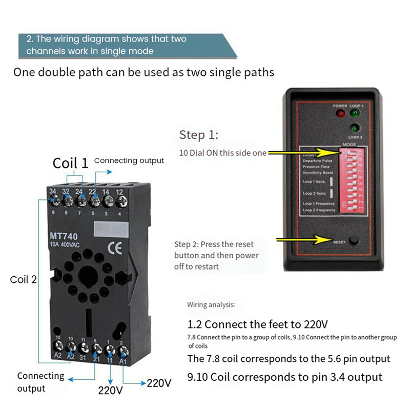 Jual Smart Parking Double Channel Vehicle Exit Car Loop Detector PD232 ...
