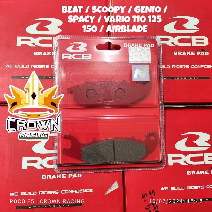 Jual Kampas Rem Disc Pad Depan RCB Beat / Scoopy / Genio / Spacy ...