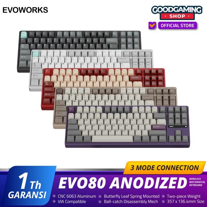 Jual (Expert) Evo80 Wireless Custom Mechanical Keyboard | Shopee Indonesia
