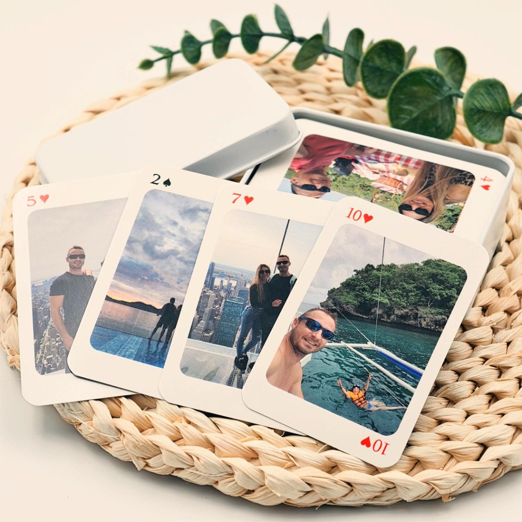 Jual Custom Poker Card Box Set-Unique Photo Gift Deck of Custom Playing ...