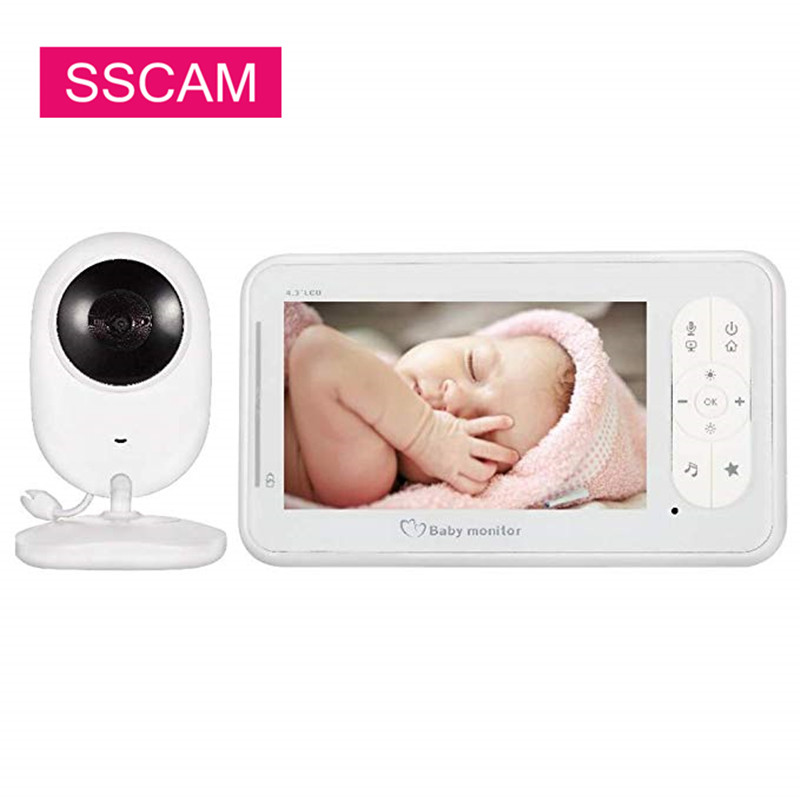 Jual 4.3 inch Wireless Video Color Baby Monitor High Resolution Baby ...