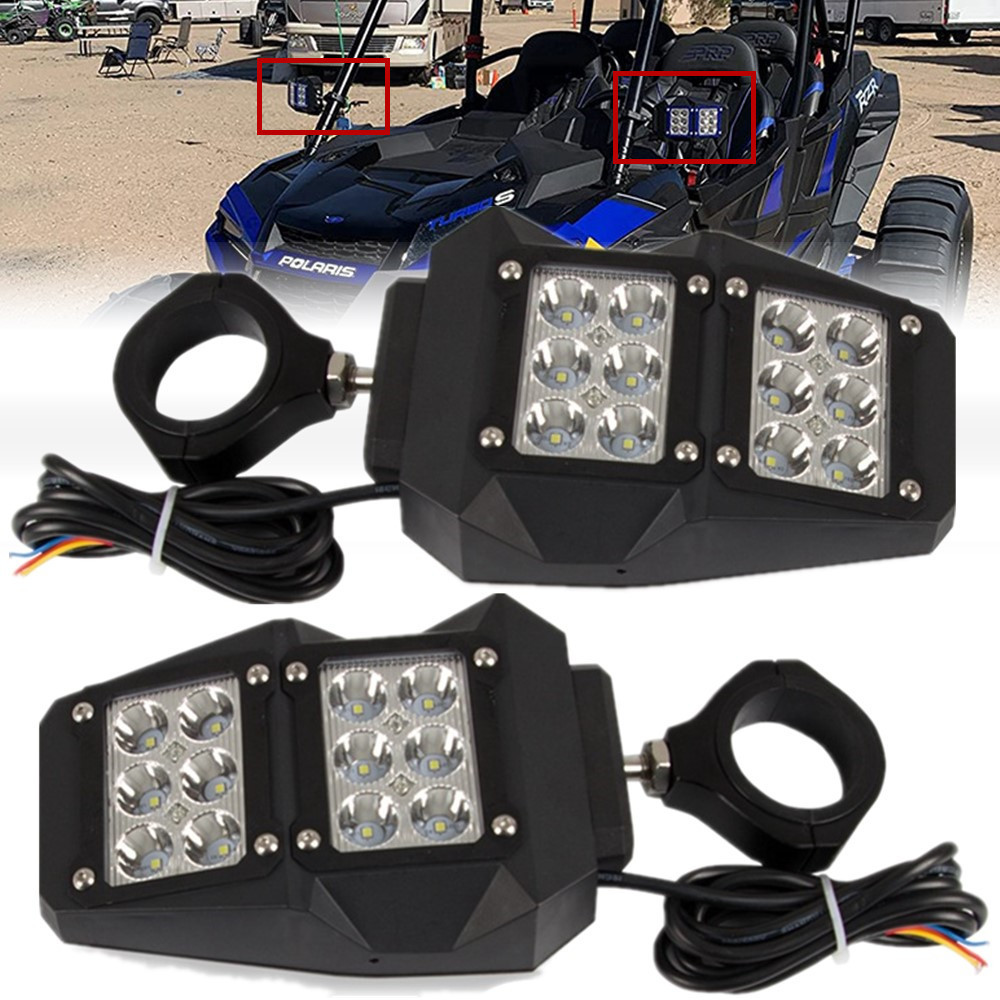 4PCS UTV Black Windshield Clips Bracket Straps For Polaris RZR XP Ranger Can am