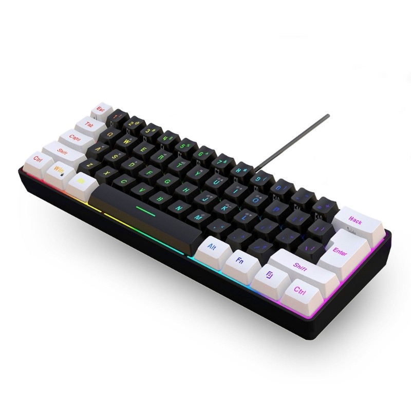 Jual Ultra-Compact Game Keyboard Backlit Keyboard Floating Keycaps 61 ...