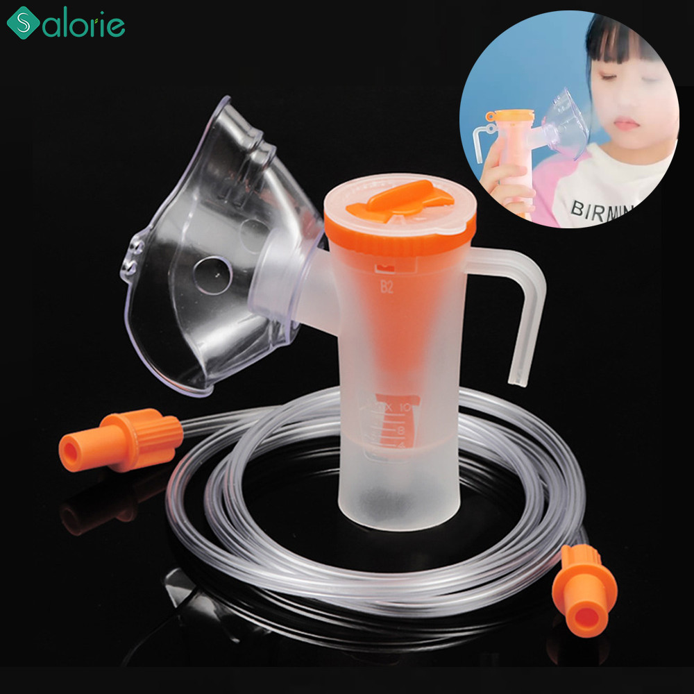 Jual Inhaler Set Soft Tube Inhaler Catheter Nebulizer Cups Adult Kid ...