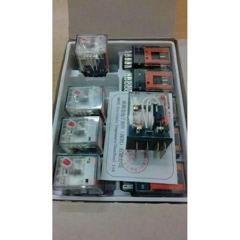 Jual OMRON RELAY MY4N-GS+LAMPU LED 3A 220V/RELAY 14PIN 220V @NEW OMRON ...