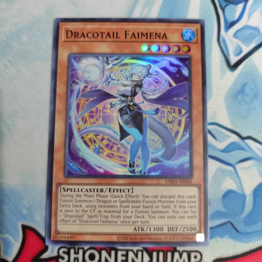 Jual yugioh AE dracotail faimena DBJH-AE002 SR original | Shopee Indonesia